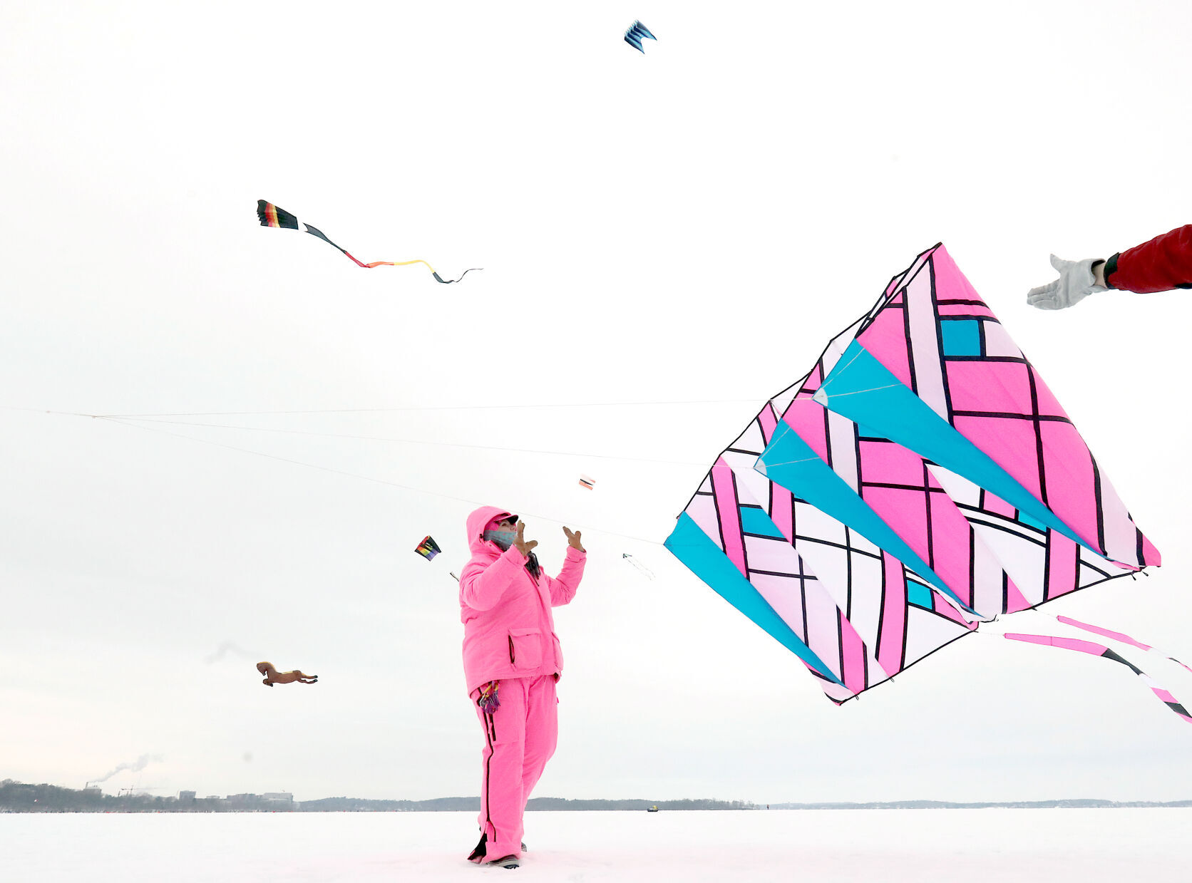 Flying a kite